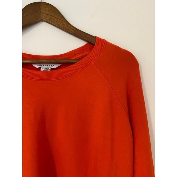 Athleta Mindset Sweatshirt 2X Super Soft Comfortable Long Sleeve Top Red Orange - Picture 2 of 8